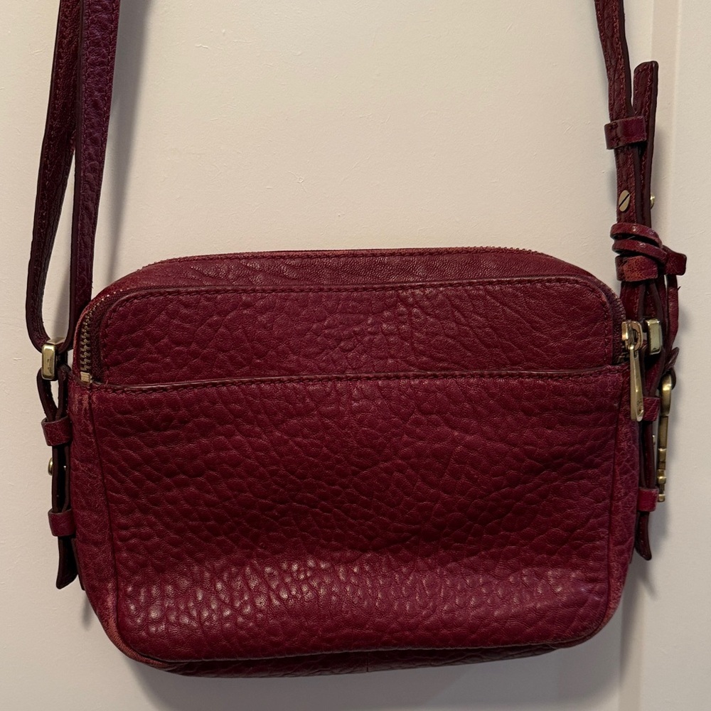 Fossil Women's Piper Toaster Maroon Crossbody Bag - Picture 3 of 11